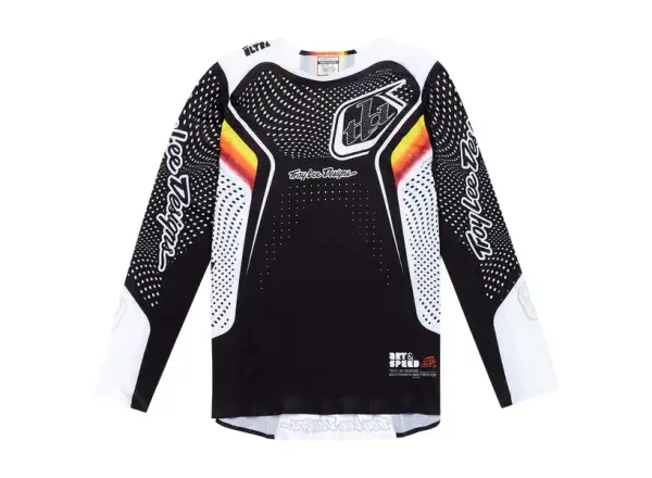 Troy Lee Designs Sprint Ultra Optic męska koszulka z długim rękawem Black