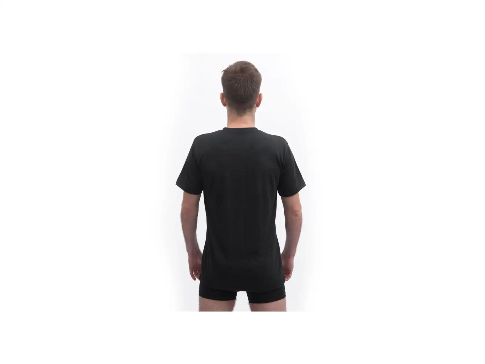 Sensor Merino Cordura męska koszulka krótki rękaw czarna