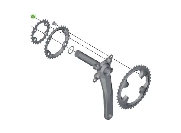 Shimano śruby do małej tarczy M8x8,5 mm - Y1NV98040