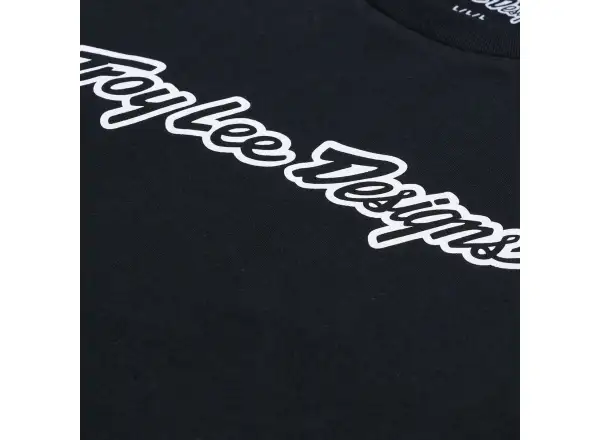 Troy Lee Designs Signature koszulka z długim rękawem Black