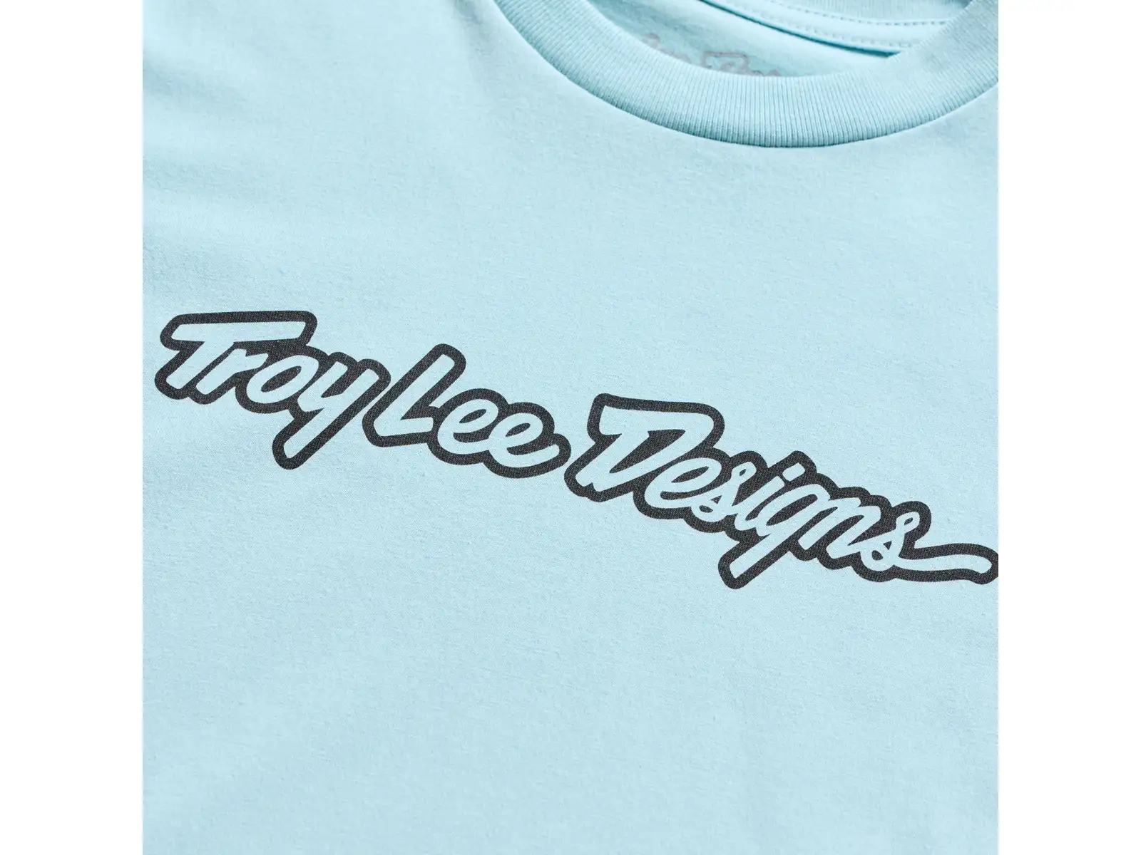Troy Lee Designs Signature dziecięca koszulka z krótkim rękawem Dawn Blue