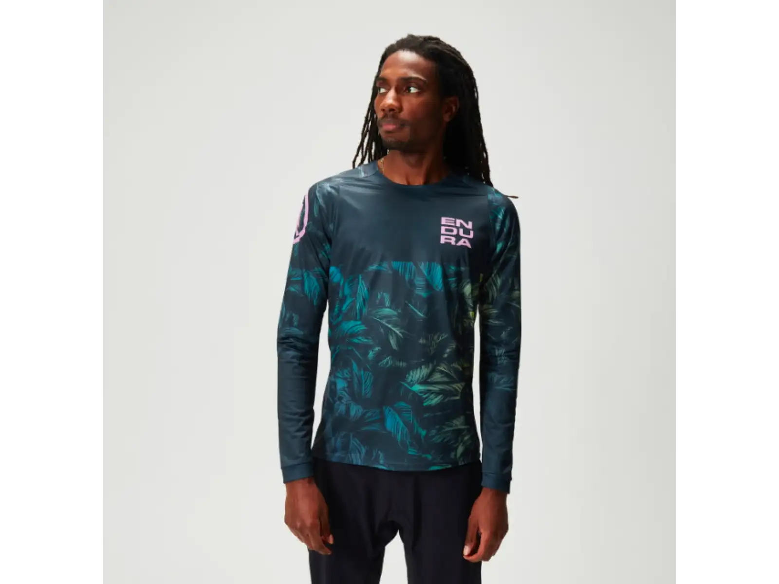 Endura Tropical Print LTD men's jersey long sleeve Grey