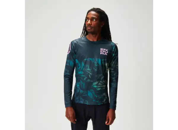 Endura Tropical Print LTD men's jersey long sleeve Grey