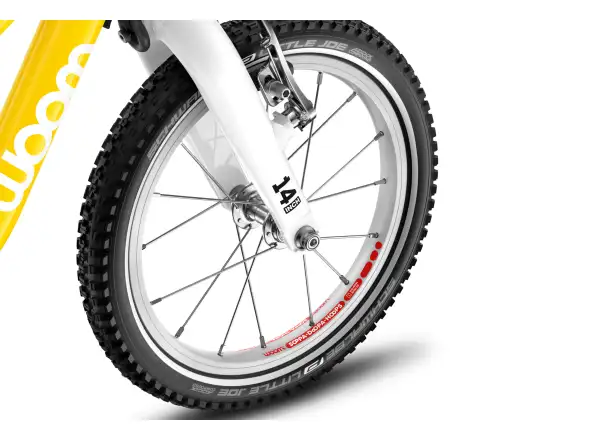 Woom GO 1 Plus dziecięcy rowerek biegowy 14" Vibrant Yellow