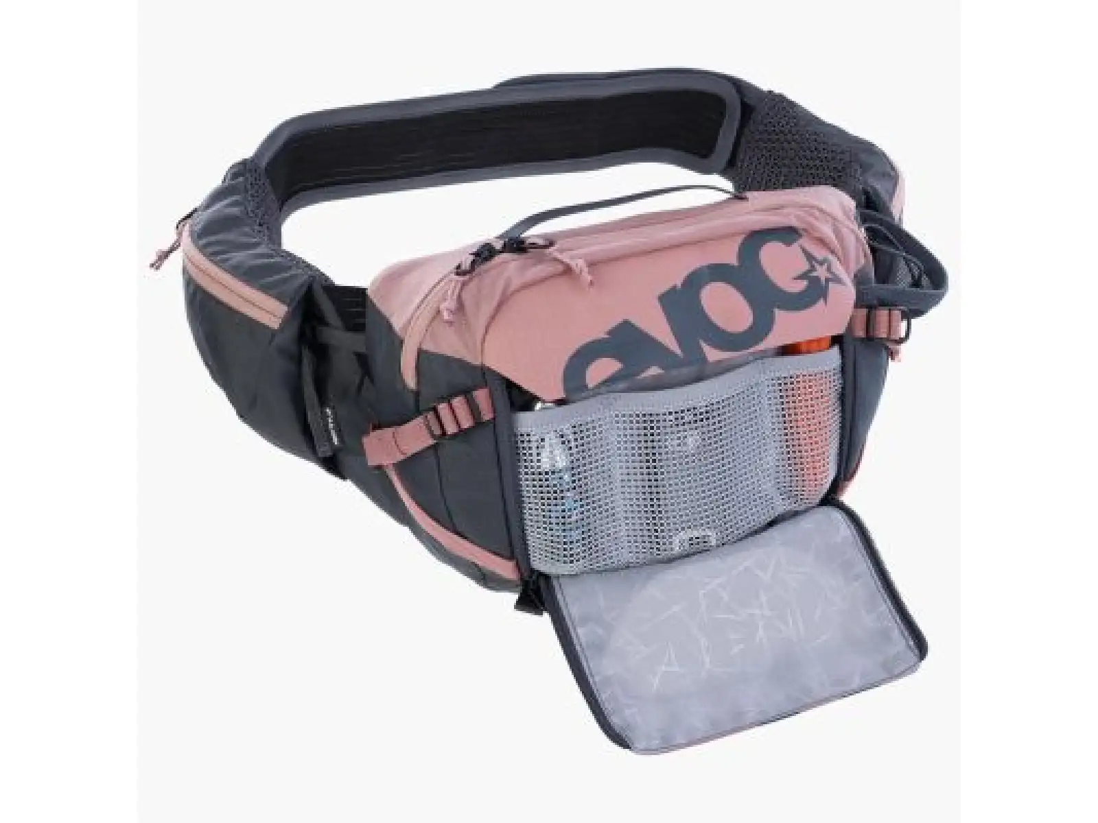 Evoc Hip Pack Pro 3 l nerka Dusty Pink/Carbon Grey + bukłak 1,5 l