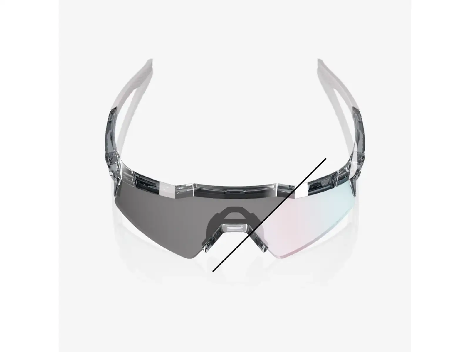 100% Speedcraft SL okulary przeciwsłoneczne Polished Translucent Grey - Rose Gold Photochromic