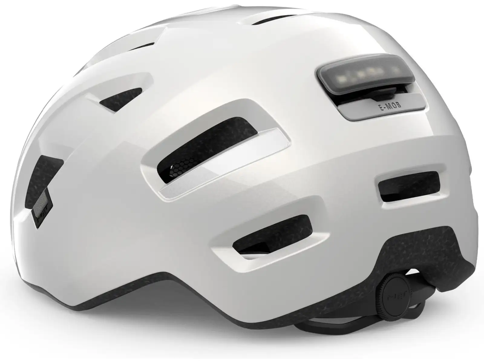 MET E-Mob kask rowerowy White