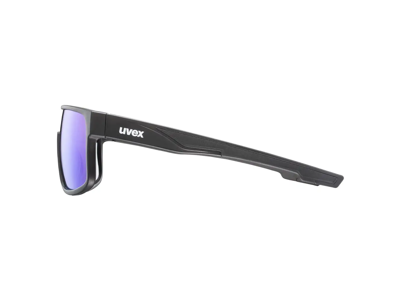 Uvex LGL 51 okulary rowerowe Black Mat/Mirror Green