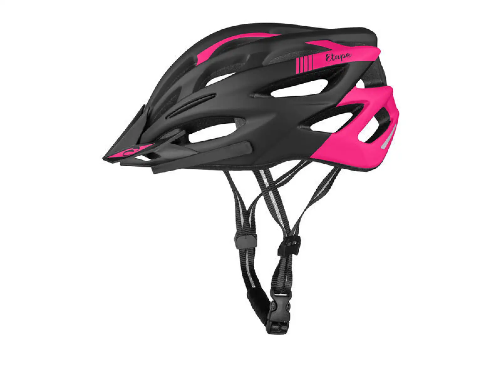 Etape Vesper damski kask rowerowy czarna/różowa mat