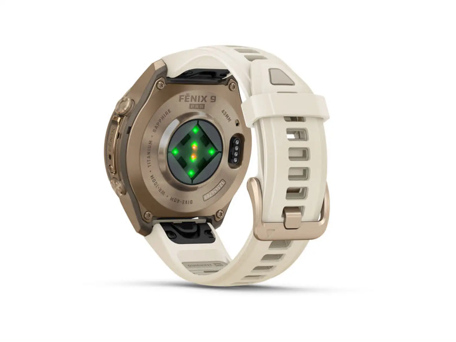 Garmin Fénix 9 Pro inReach 43 mm smartwatch Autumn gold Titanium Cream/French gray