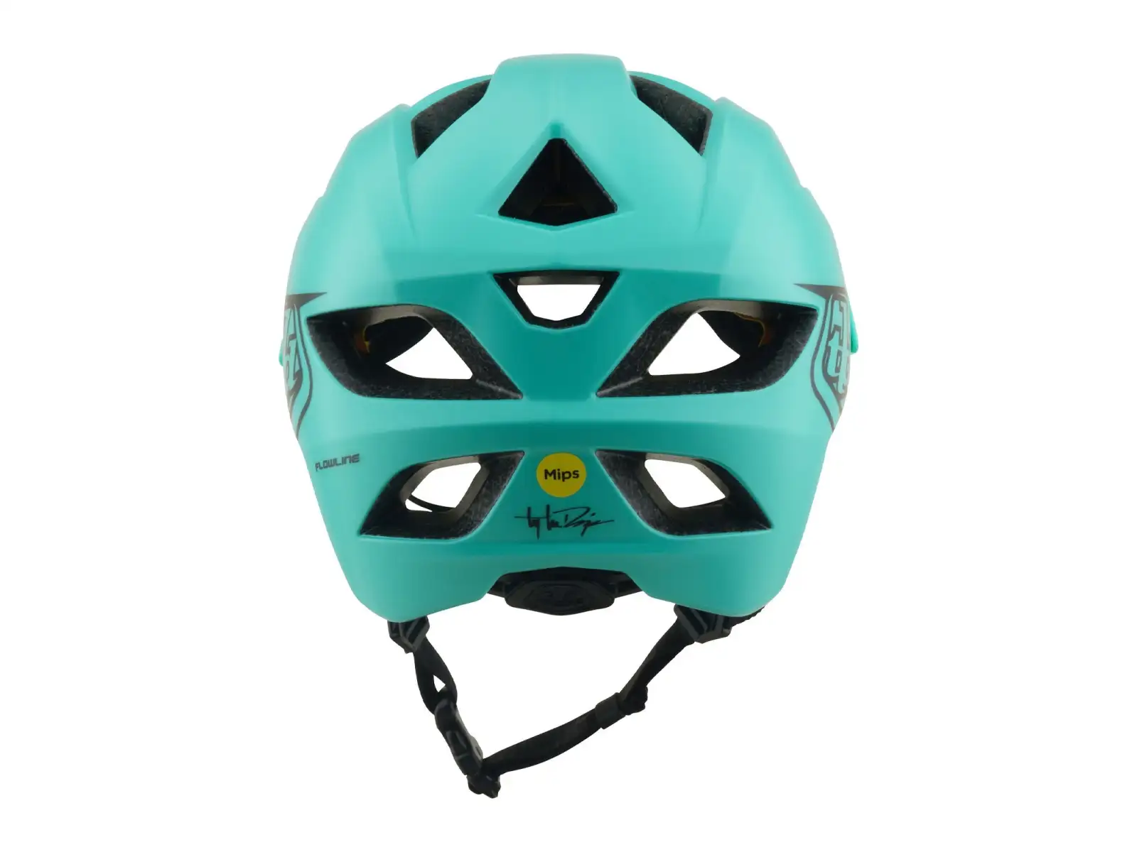 Troy Lee Designs Youth Flowline MIPS kask dziecięcy Point Charcoal/Real Teal