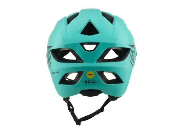 Troy Lee Designs Youth Flowline MIPS kask dziecięcy Point Charcoal/Real Teal