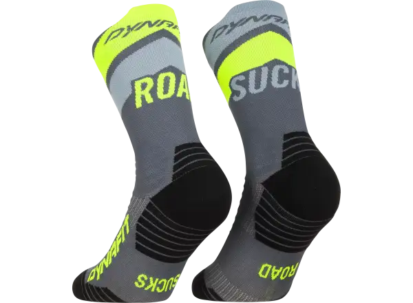 Dynafit Ultra Crew skarpety do biegania Cinder/Ultra Yellow