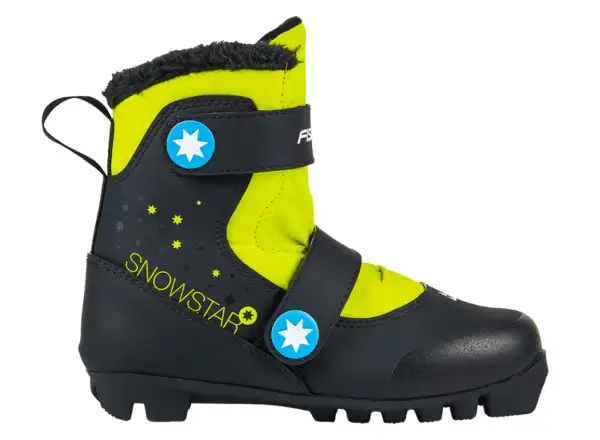 Fischer Snowstar dziecięce buty do nart biegowych Black/Yellow