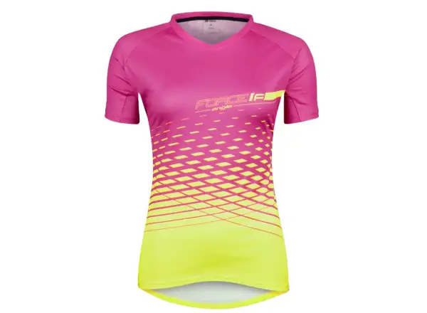 Force Angle MTB damski dres krótki rękaw różowa/fluo
