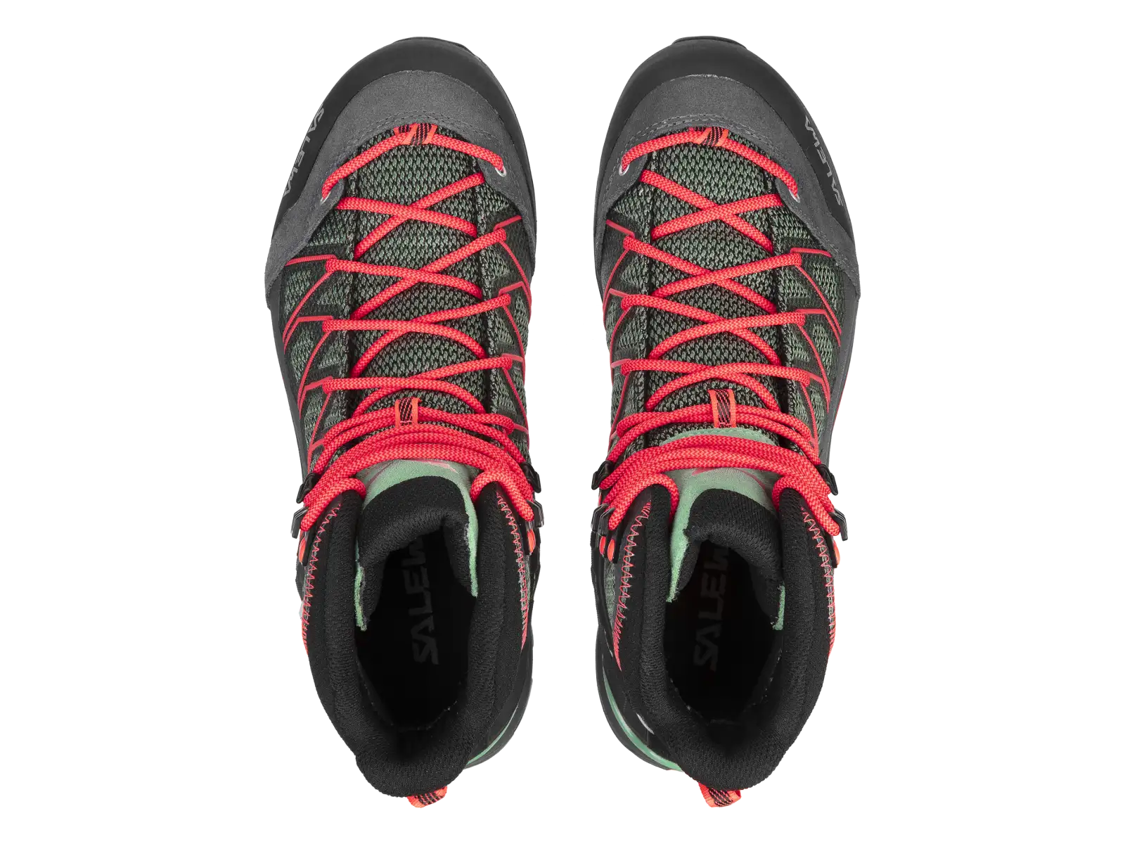 Salewa WS MTN Trainer Lite Mid Gore-Tex damskie buty Feld Green/Fluo Coral