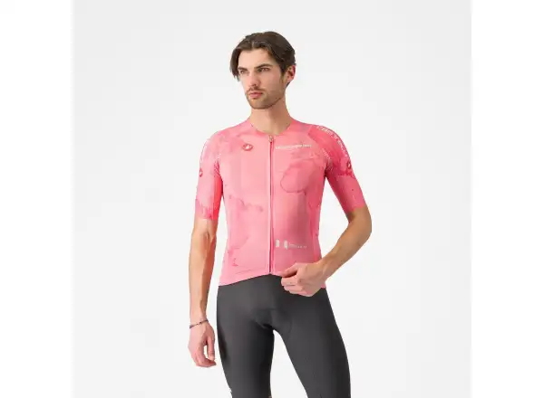 Castelli Giro 108 Race 8S męska koszulka z krótkim rękawem Rosa Giro