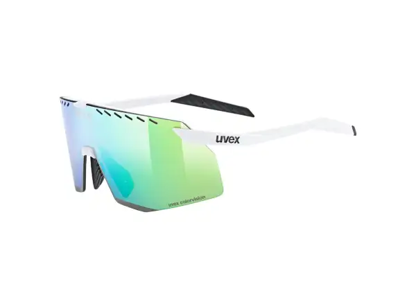 Uvex Pace Stage Colorvision okulary White Matt/Mirror Green