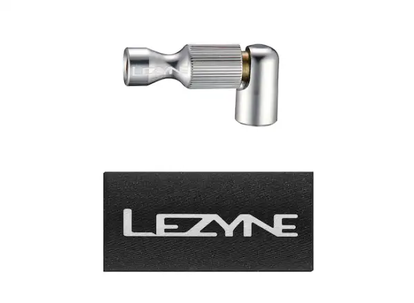 Lezyne Trigger Drive CO2 głowica do pompki na nabój silver/hi-gloss
