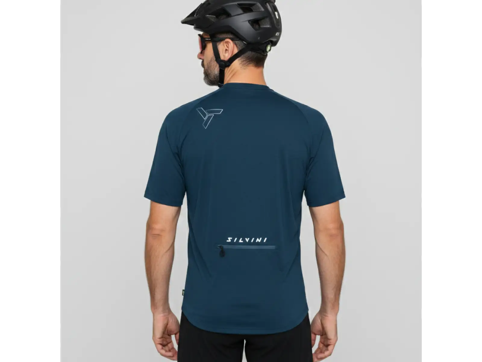Silvini Naturno męska koszulka kolarska krótki rękaw Navy/Black