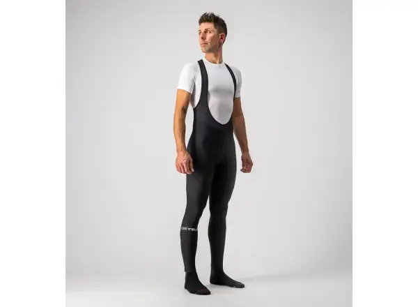 Castelli Entrata męskie spodnie z szelkami black
