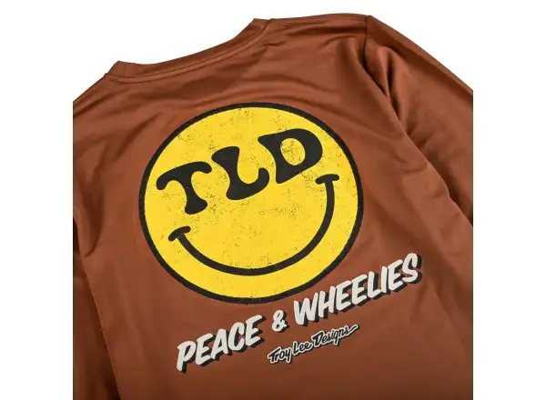 Troy Lee Designs Ruckus Ride męska koszulka z długim rękawem Chocolate