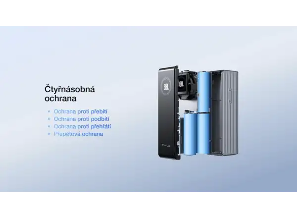 EcoFlow Rapid Power Bank (25000mAh,170W) - srebrna