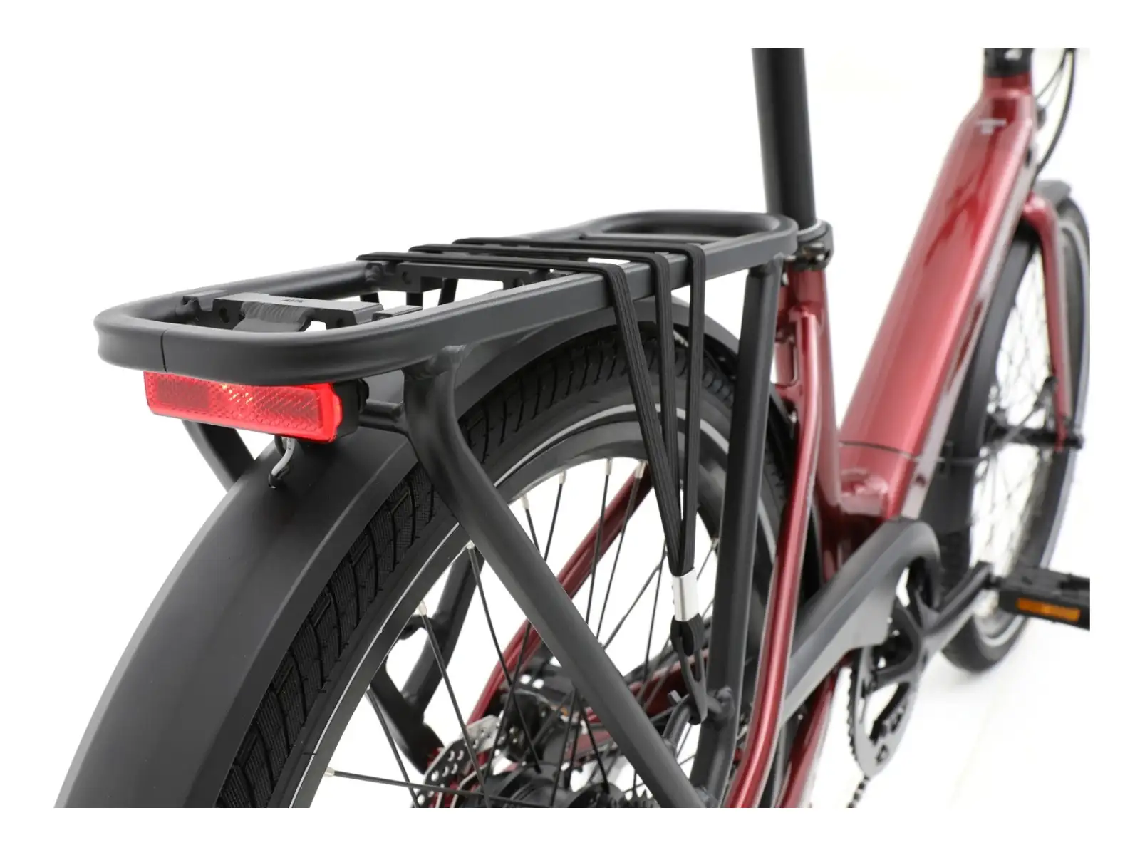 Apache Tanka 24 RX składany rower elektryczny 363 Wh S/M bordowy