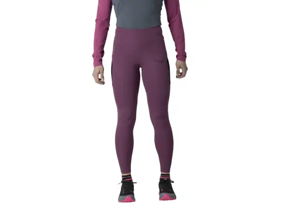 Dynafit Warm Ultra damskie ocieplane legginsy Amaranth