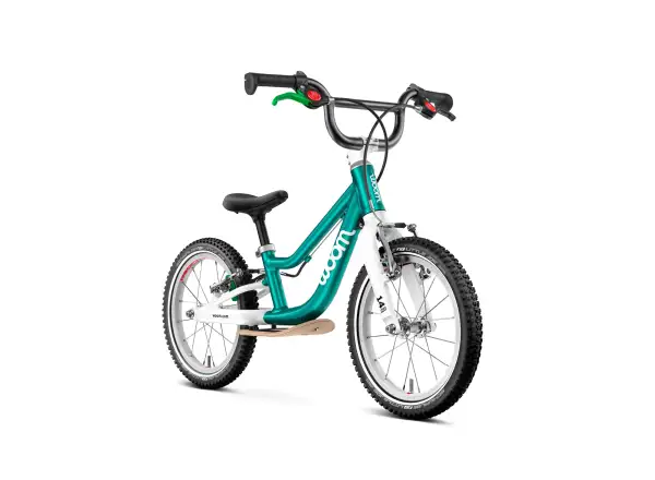Woom GO 1 Plus rowerek biegowy dla dzieci 14" Metallic Turquoise
