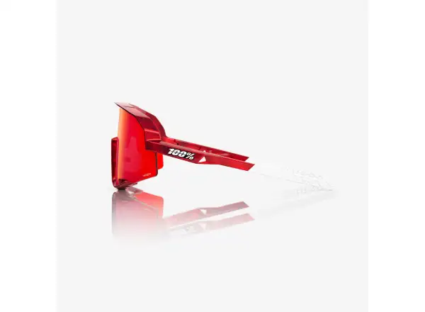 100% Slendale Pidcock Le okulary rowerowe Gloss Red Holographic HiPER Red Mirror Lens