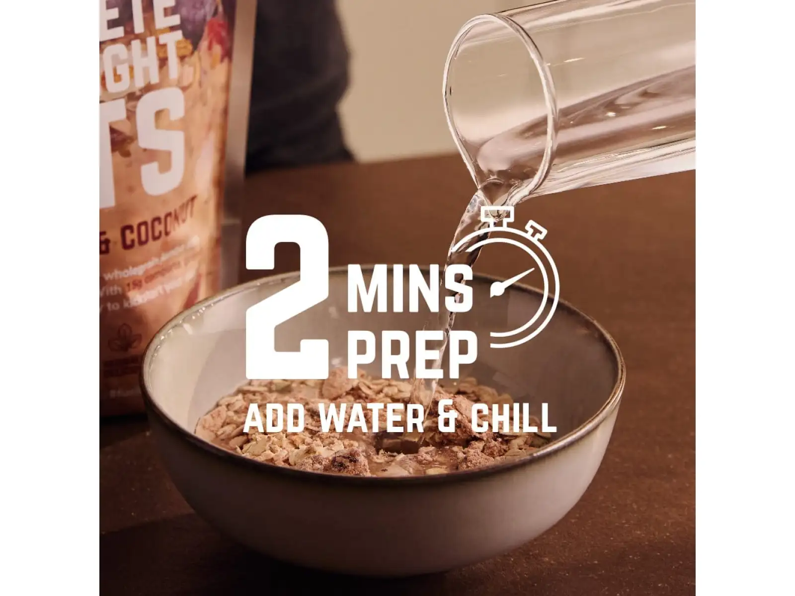 Veloforte Overnight Oats owsianka truskawka & kokos