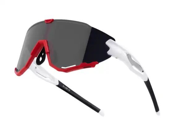 Force Creed okulary biała/czerwona/czarna lustrzane szkła