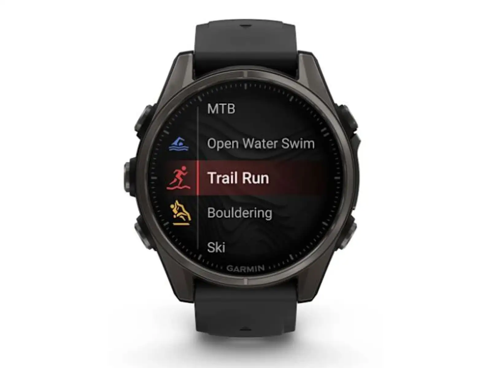 Garmin fenix 8 - 43 mm AMOLED Sapphire inteligentny zegarek Carbon titanium Black/Pebble grey