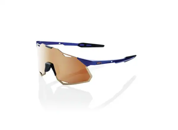 100% Hypercraft XS okulary Gloss Cobalt Blue/HiPER Copper Mirror Lens