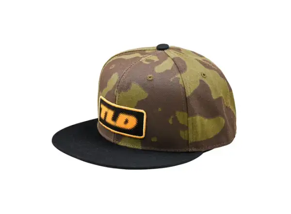 Troy Lee Designs Flat Bill Snapback czapka Fade Out Olive Camo