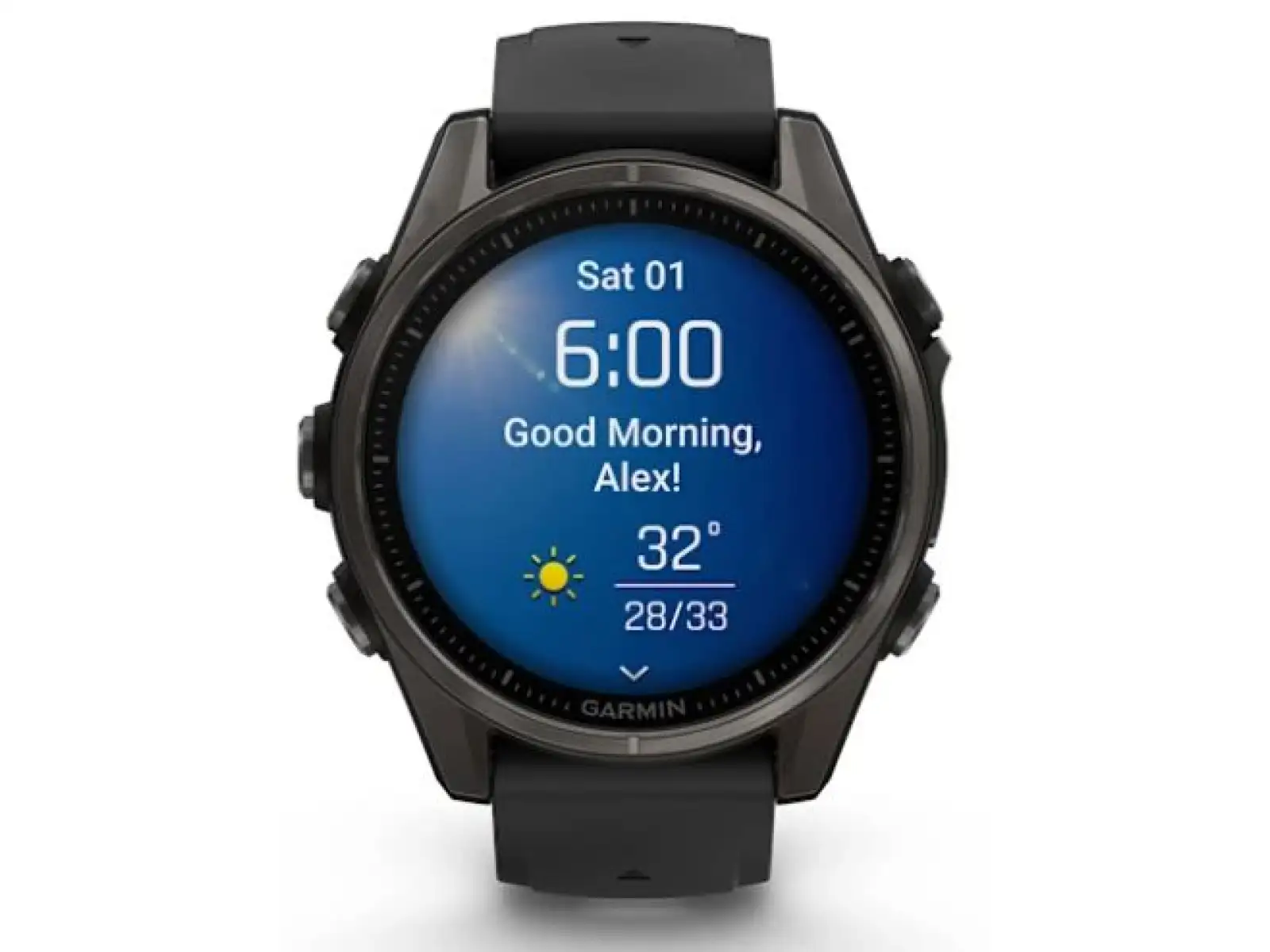 Garmin fenix 8 - 43 mm AMOLED Sapphire inteligentny zegarek Carbon titanium Black/Pebble grey