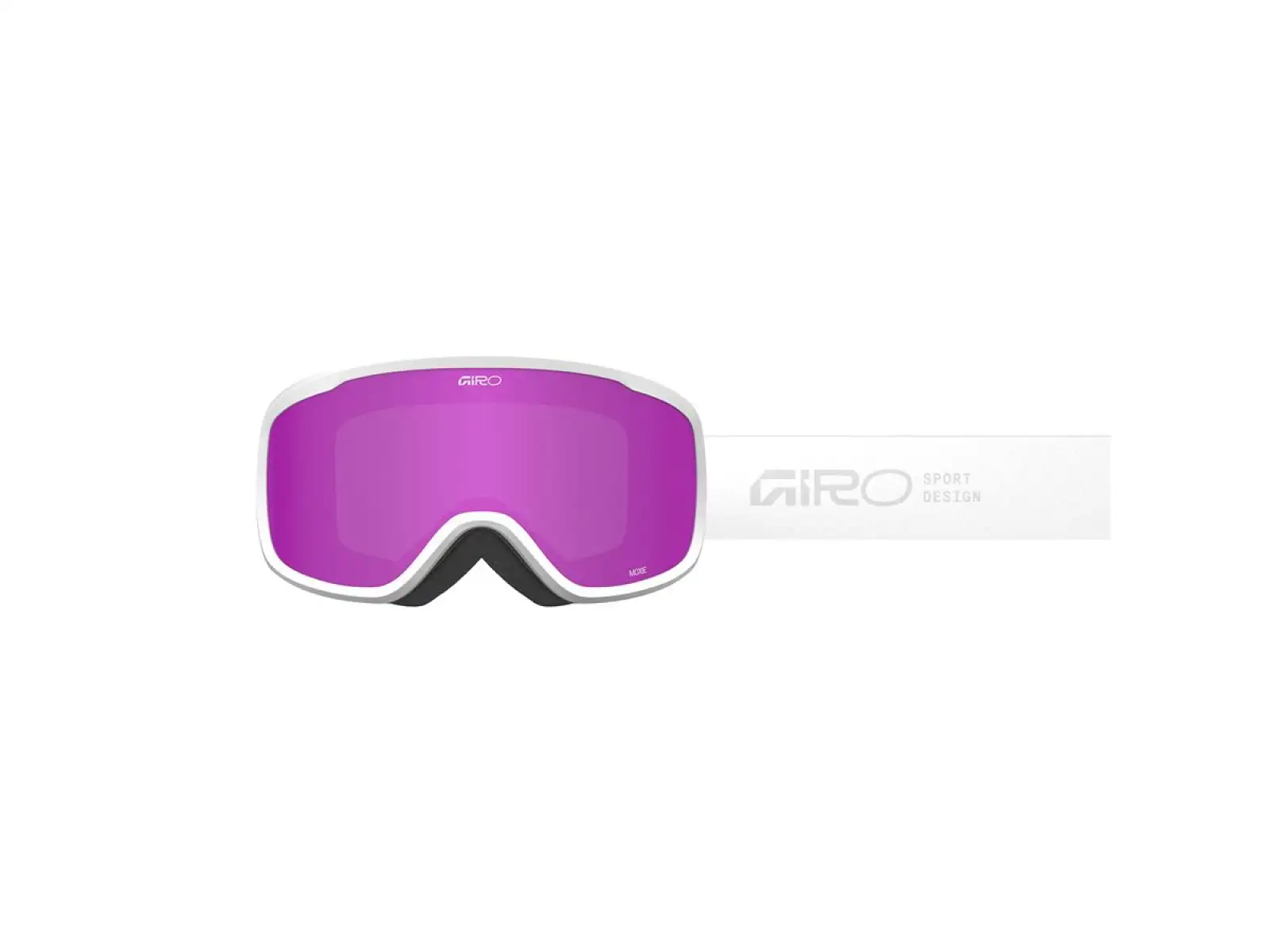 Giro Moxie damskie gogle narciarskie White Stacked/Amber Pink/Yellow (2szyby)