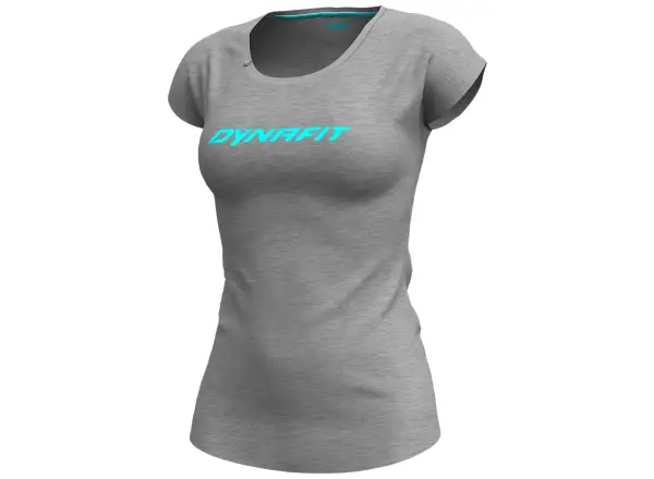 Dynafit 24/7 Logo damska koszulka krótki rękaw Quiet shade melange