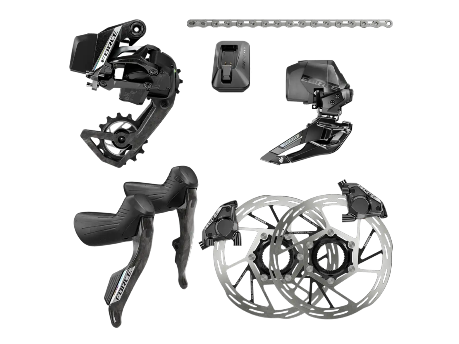 Sram Force AXS E2 2x USB-C zestaw