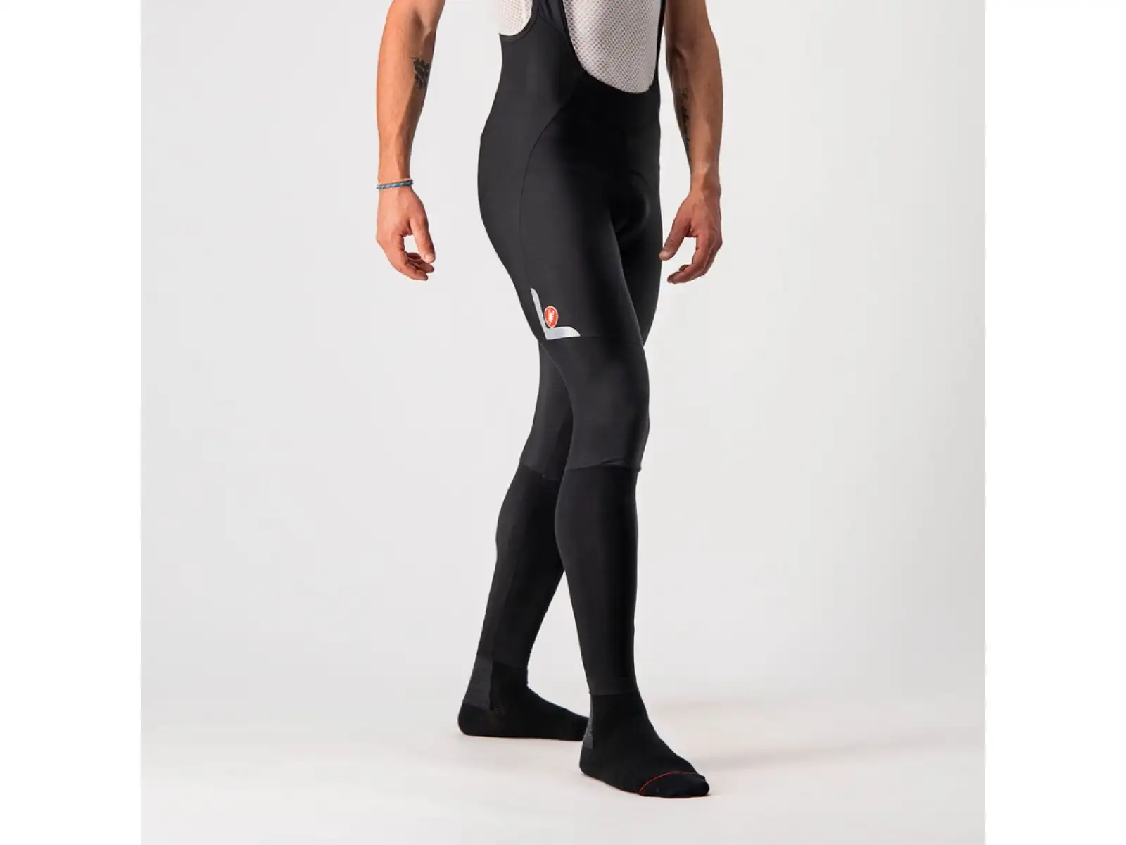 Castelli Velocissimo 5 męskie spodnie z szelkami black/silver reflex