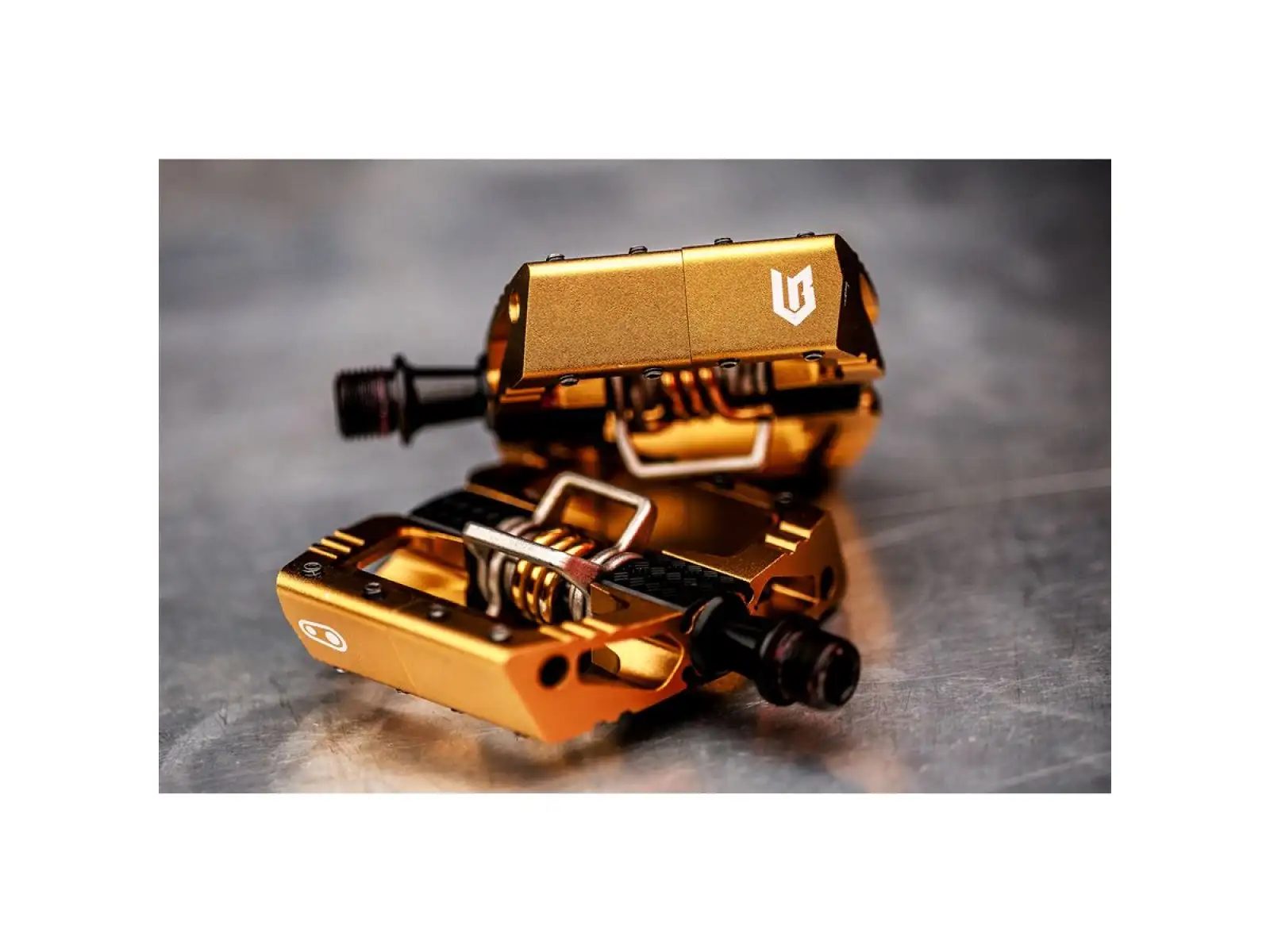 Crankbrothers Mallet DH Loic Bruni Signature Bronze Edition pedały zatrzaskowe