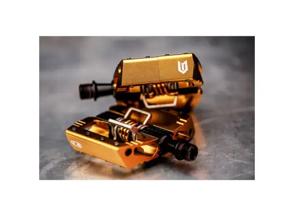 Crankbrothers Mallet DH Loic Bruni Signature Bronze Edition pedały zatrzaskowe