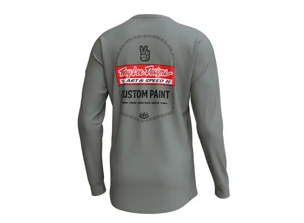 Troy Lee Designs Ruckus Ride Tee męska koszulka rowerowa długi rękaw Custom Paint Mid Gray