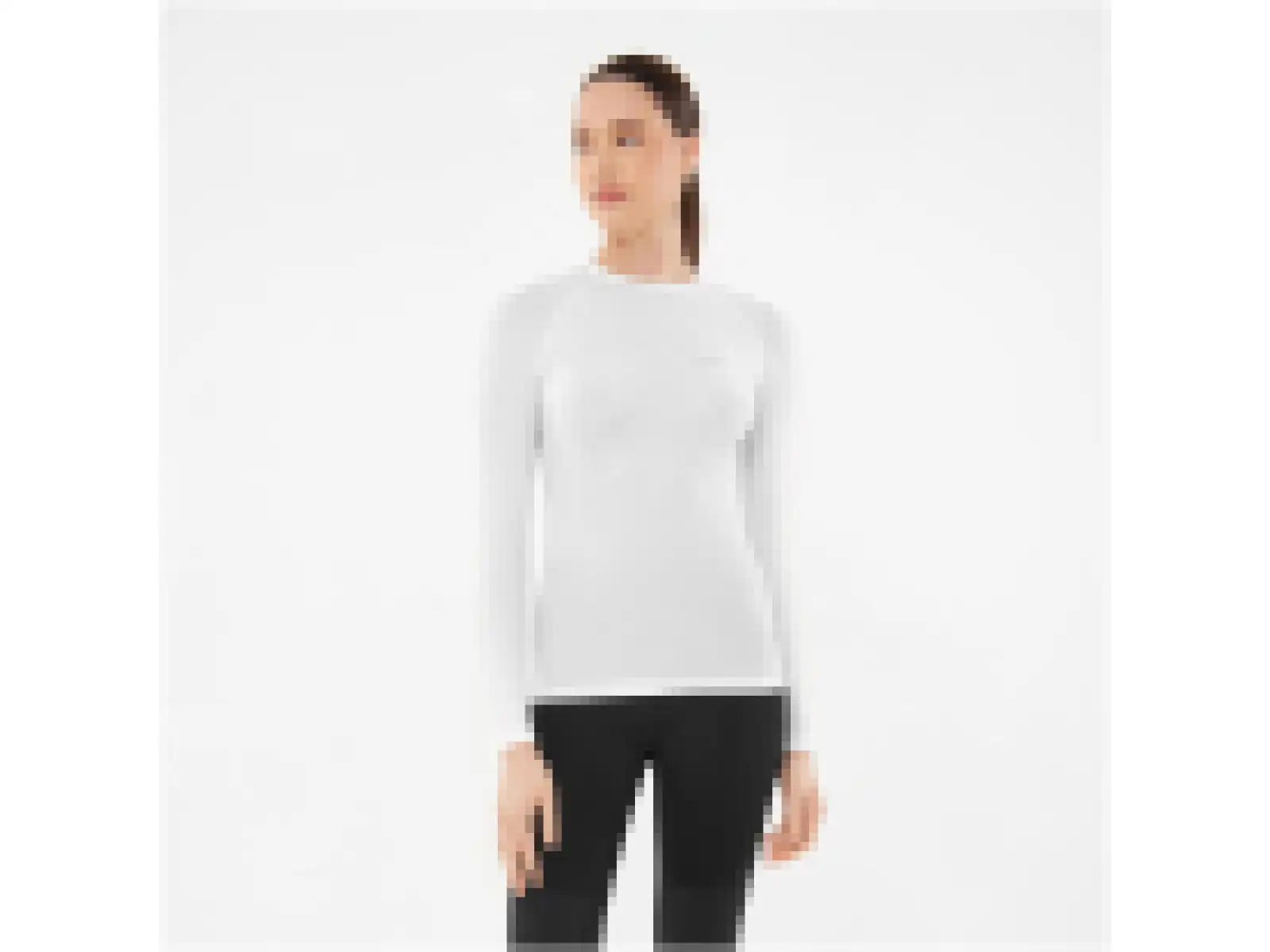 Viking unisex funkcjonalna koszulka z długim rękawem White