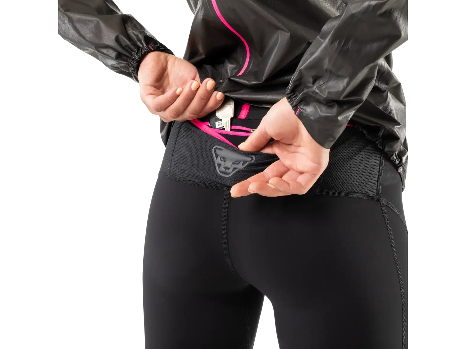 Dynafit Ultra damskie legginsy do biegania Black Out