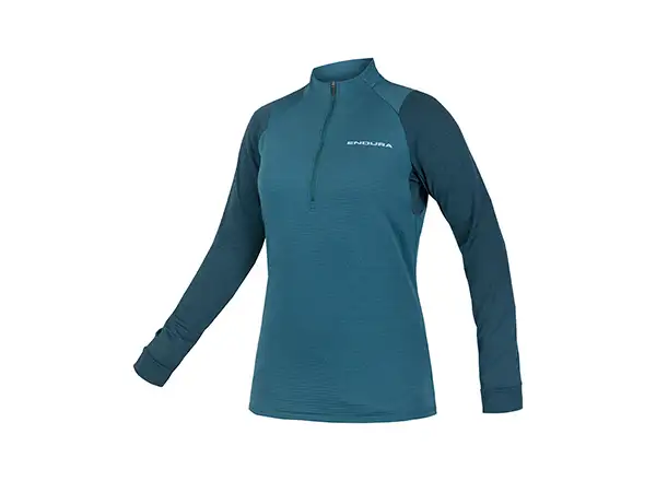 Endura SingleTrack Fleece damska koszulka ciemno szarozielona