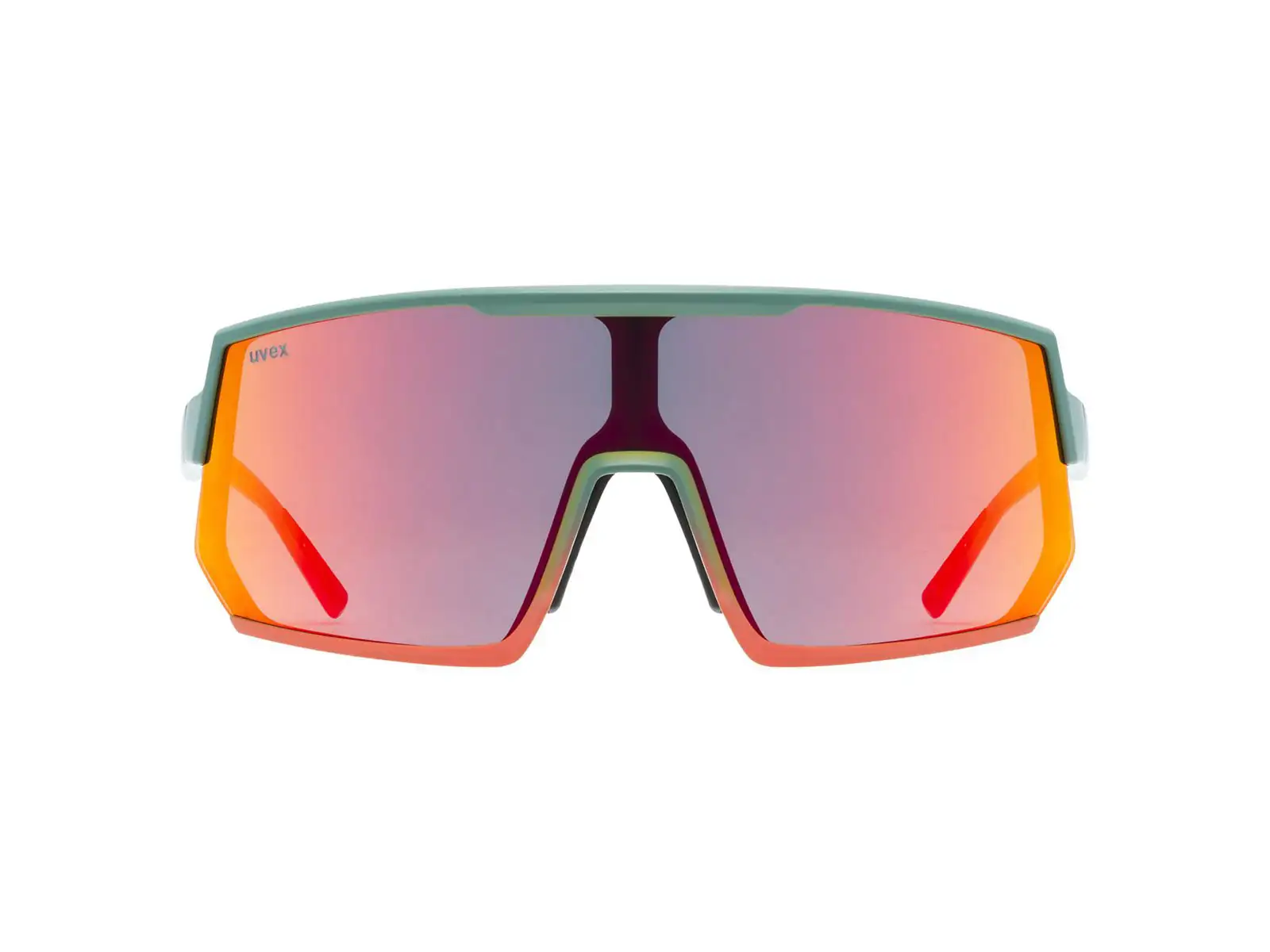 Uvex Sportstyle 235 okulary Moss Green Grapefruit Mat/Mirror Red (cat. 2)