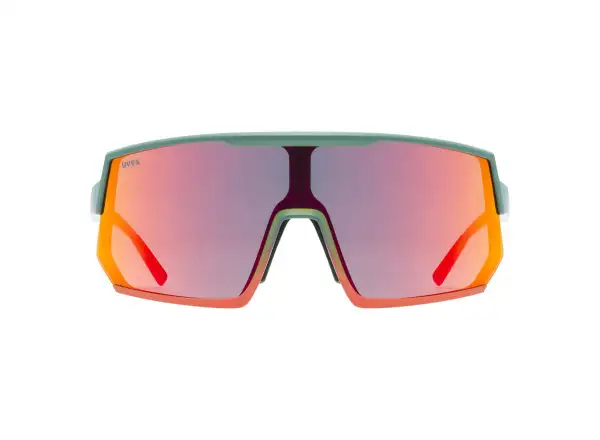 Uvex Sportstyle 235 okulary Moss Green Grapefruit Mat/Mirror Red (cat. 2)