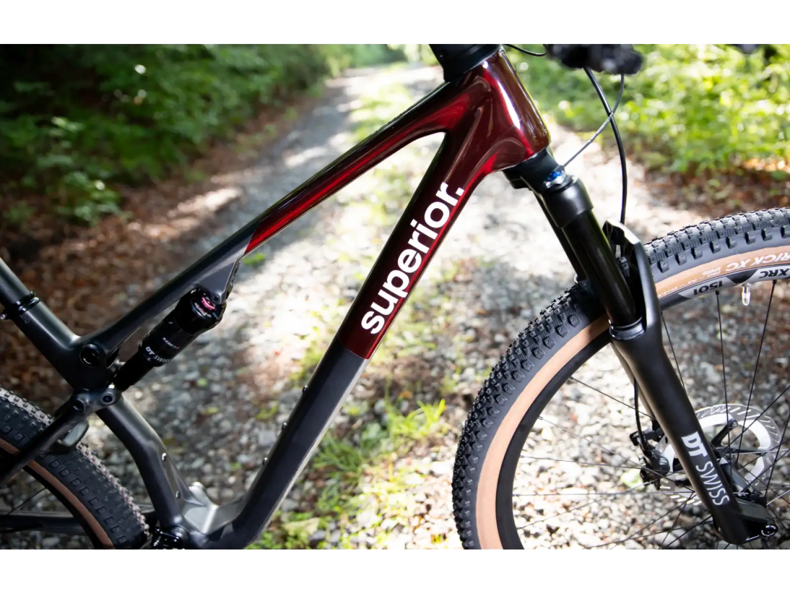 Superior XF 9.6 Team rower full suspension Gloss Carbon/Red Carbon